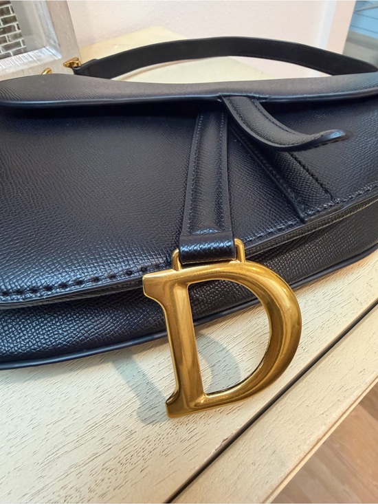 Dior Handbags - Dior Black Saddle Bag
